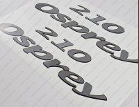 Aquasport 210 Osprey Boat Decals Set of 2 x 13"